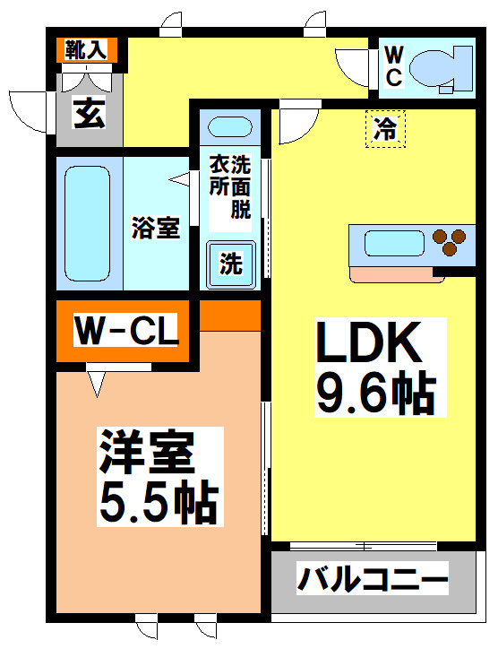 三鷹市井の頭３丁目のアパートの間取り