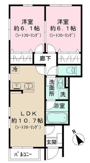 Sun Otto Hills【仲介手数料：50％OFF】対象物件！の間取り
