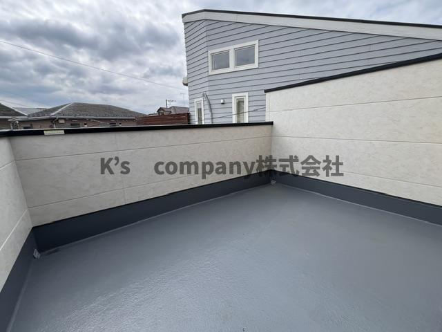 ◎茅ヶ崎市浜須賀　新築戸建　1号棟のバルコニー|2階バルコニー◇◇広々としてプライベート空間◇◇