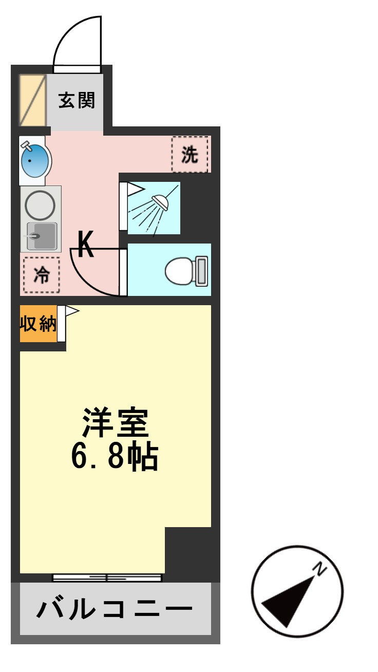 コスモ亀有Ⅴの間取り|間取図