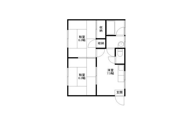 【間取り】 | エスパール干潟2号棟