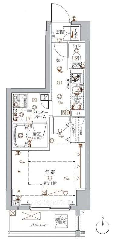 クレイシア入谷の間取り