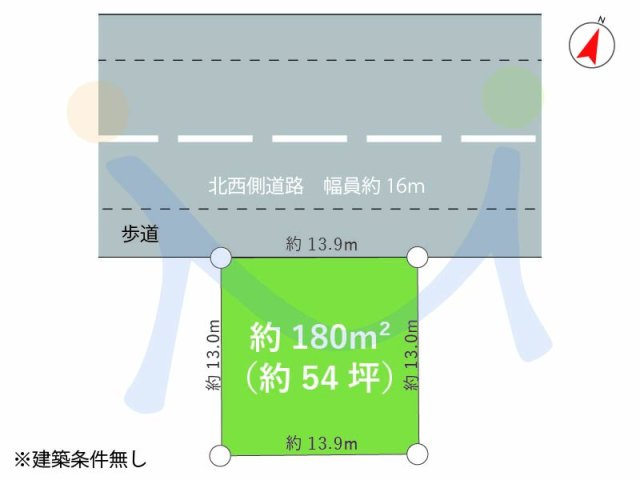 新潟市北区朝日町4丁目の区画図
