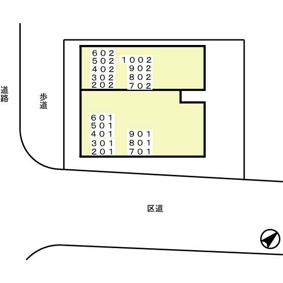 ＦＲＥＵＤＥ ＡＳＡＫＵＳＡの区画図