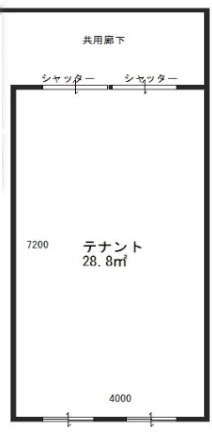豊中市長興寺南４丁目の店舗事務所の間取り
