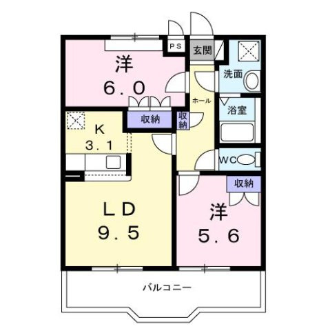 ラディッシュⅣの間取り