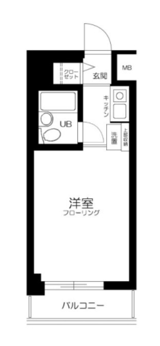 杉並区下高井戸１丁目の賃貸マンションの間取り