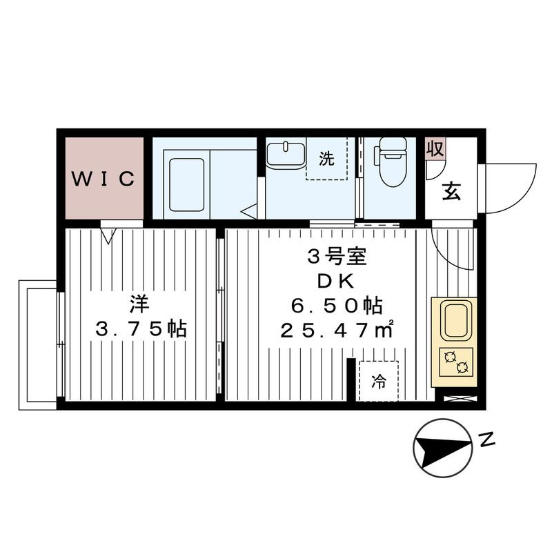 CAREL浜野Aの間取り