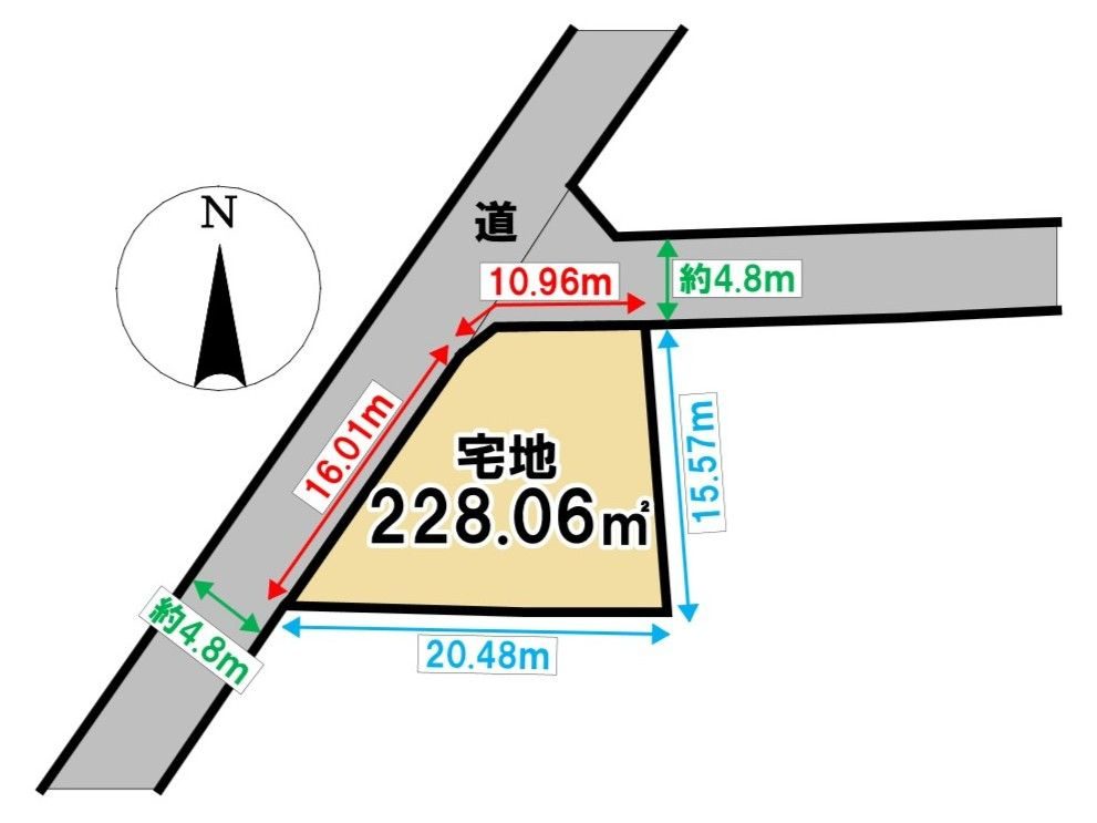 福岡市東区高美台4丁目 土地の土地図|※土地図と現況が異なる場合には、現況を優先いたします。
