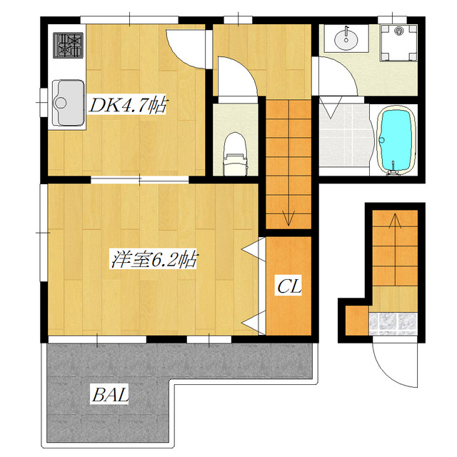 ルーベラの間取り|3面採光の角部屋です☆