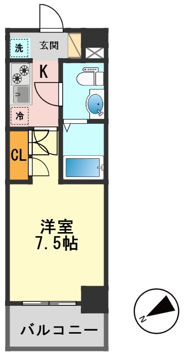 La Douceurお花茶屋Ⅰの間取り