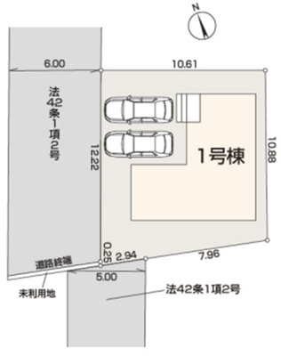 【区画図】 | 立川市西砂町　新築戸建　【全1棟】