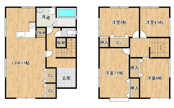 明石市大久保町八木　中古戸建の間取り|4LDKです。