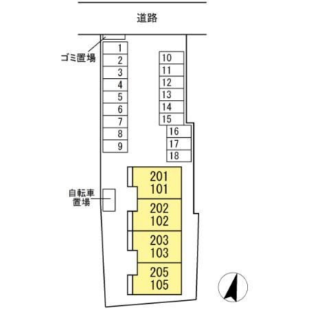 カーサ・ソレイユの区画図