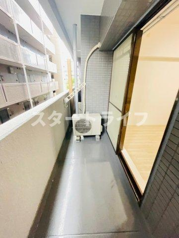 大阪市東淀川区東中島１丁目の賃貸マンションのバルコニー