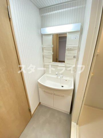 大阪市東淀川区東中島４丁目の賃貸マンションの洗面所