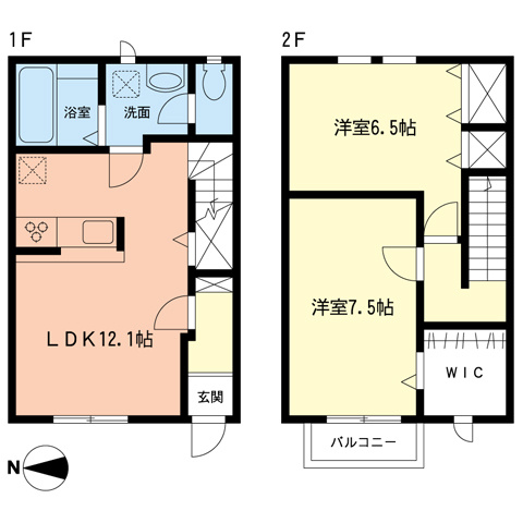 ベルボヌームAの間取り