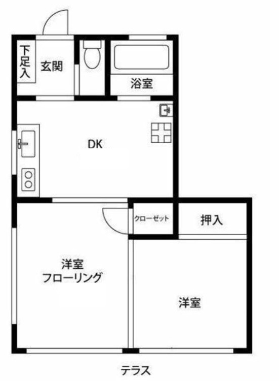 コーポ弥生の間取り
