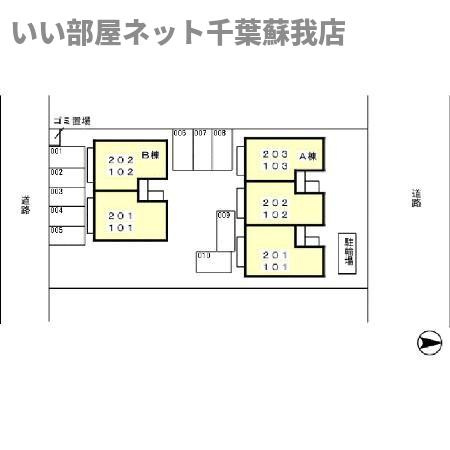 パークメゾン　Ｂの区画図