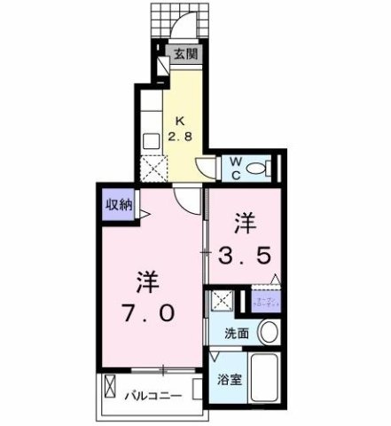 【間取り】 | ヴィラ　アルメリア　Ⅱ