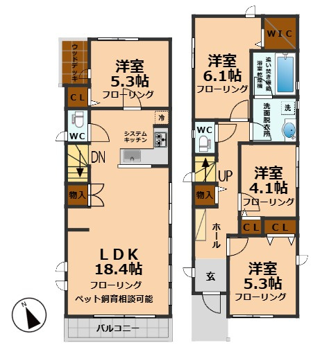 【間取り】 | 和泉戸建