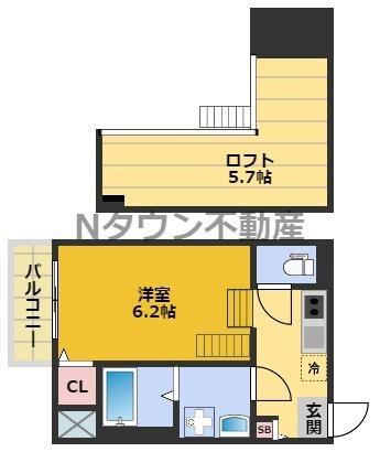 【間取り】 | ウェストコート草薙 | 間取りです