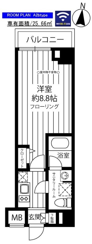 ステージファースト府中の間取り