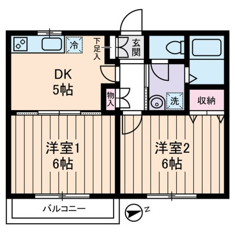 モンシャトー貫井の間取り