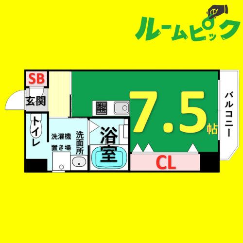 パレット駅西　名古屋市賃貸　仲介手数料無料の間取り