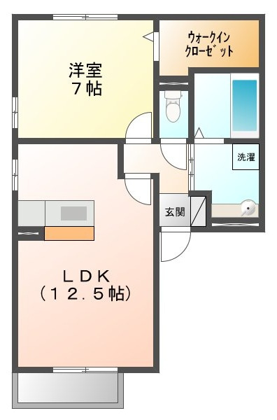 ＦｏｒｅｓｔＶａｌｌｅｙⅢ　Ａの間取り