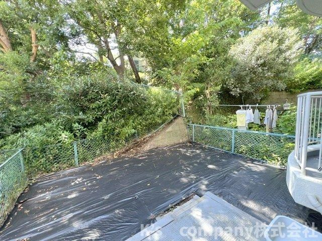 ●藤沢市辻堂太平台2丁目　藤沢太平台ハイツ2号棟の庭|専用庭◇お洗濯を干したり、ご家族でBBQを楽しむことができます◇