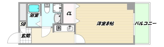 大阪市淀川区西宮原２丁目の賃貸マンションの間取り