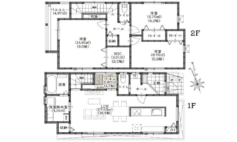 安佐南区伴東1丁目　の間取り