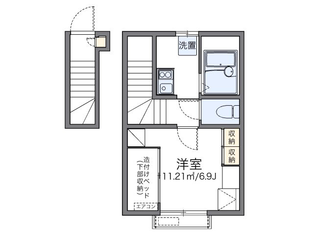 レオパレス吹上の杜の間取り|代表的な間取のため実際の間取とは異なる場合があります