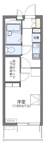 レオパレスエルハピネスの間取り