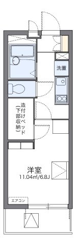 レオパレス八筋町の間取り|代表的な間取のため実際の間取とは異なる場合があります