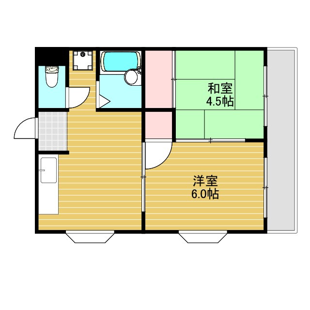 タクティ三津屋の間取り