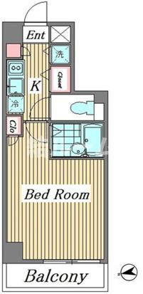 板橋区常盤台３丁目の賃貸マンションの間取り