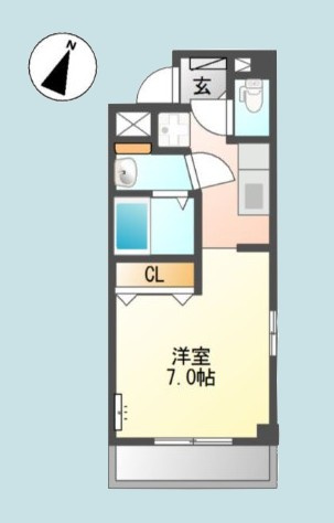 ビブレ東林間※初期費用分割後払いサービス利用可能物件の間取り