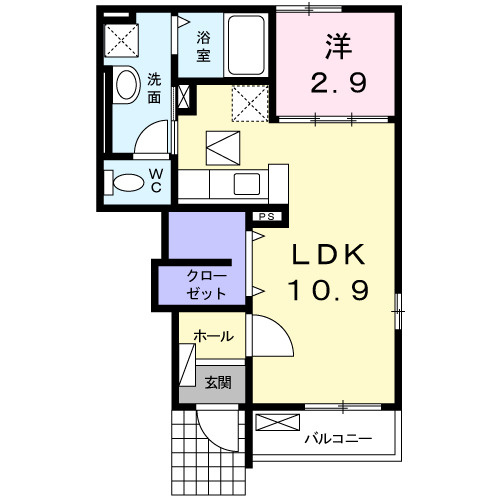 Ｐｒｏｕｄ２２田町の間取り