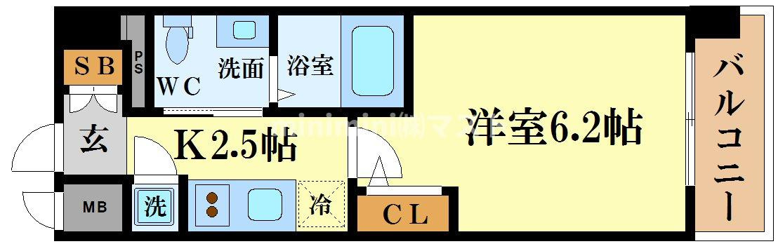 エスリード江戸堀の間取り