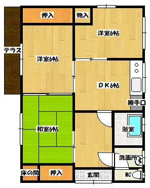 齋藤貸家の間取り