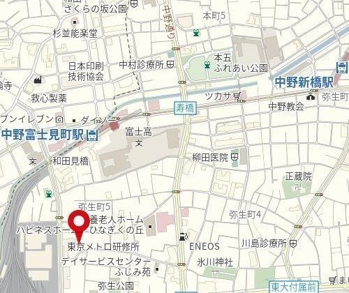 ルーブル中野弥生町の地図