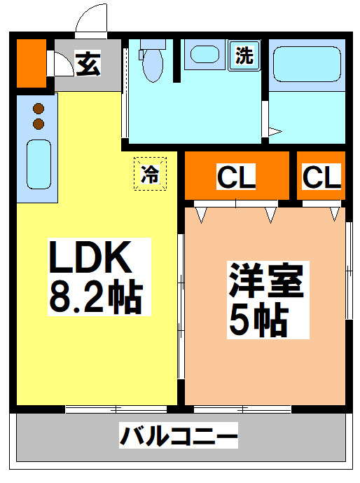 小金井市貫井北町２丁目のアパートの間取り