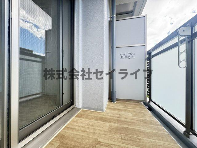 アドバンス大阪ベクエムのバルコニー