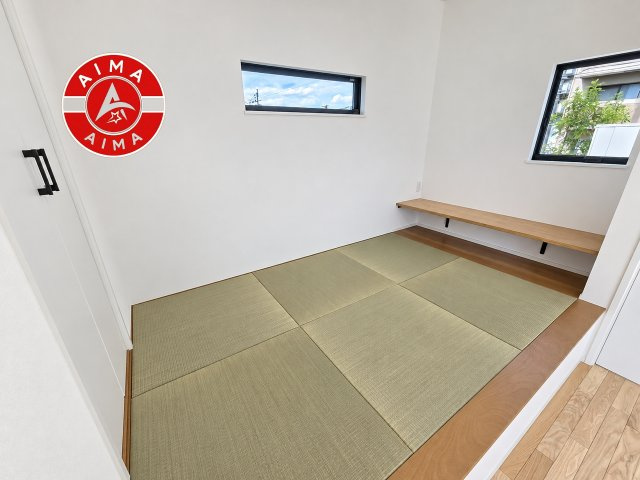 小郡市小郡第1-8棟（1号棟）の和室|将来的に、琉球畳を引きまして和室風にすることも可能です。
