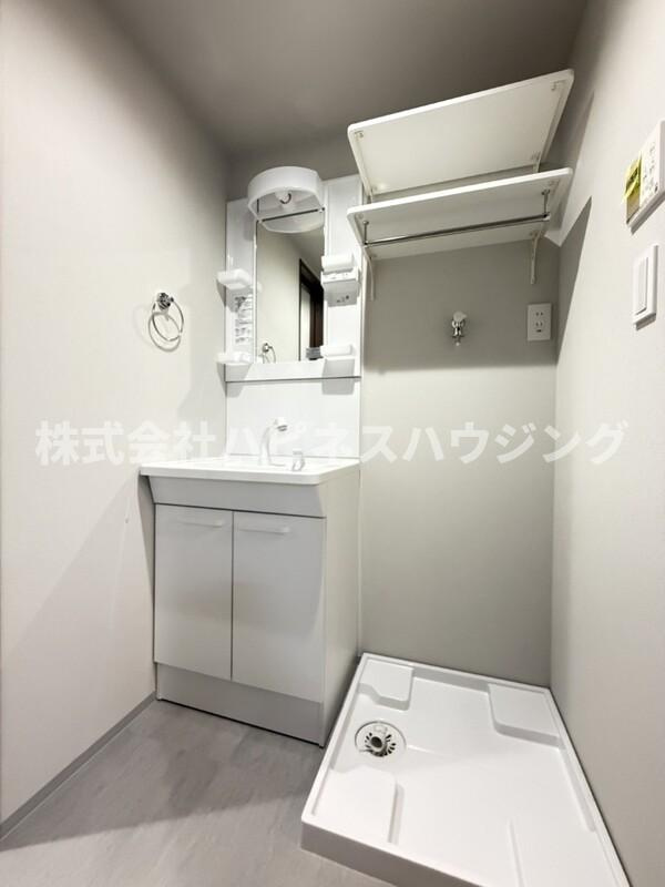 クオリア北柏の洗面所|忙しい朝には欠かせない洗面所です