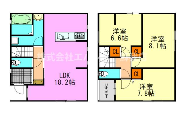 【間取り】 | Kolet千葉仁戸名町
