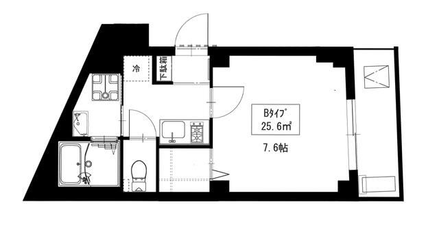 b'CASA Otakebashi Ave.の間取り