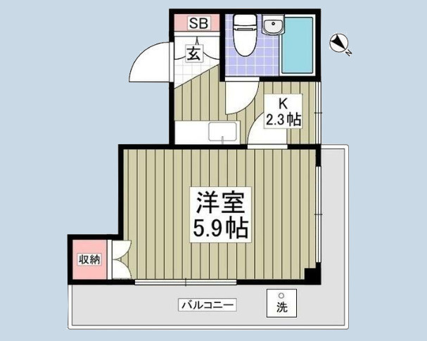 ドアーズ立川の間取り